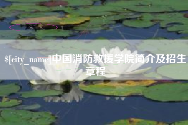 珠海中国消防救援学院简介及招生章程