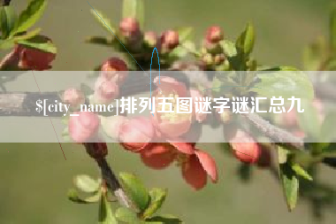 珠海排列五图谜字谜汇总九