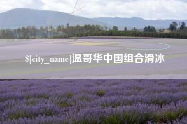 珠海温哥华中国组合滑冰