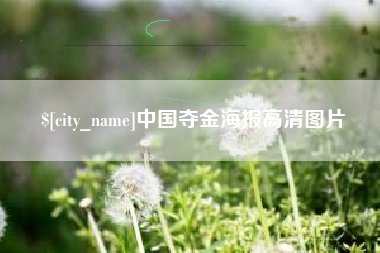 珠海中国夺金海报高清图片