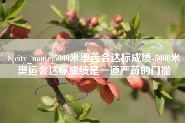 珠海5000米奥运会达标成绩-5000米奥运会达标成绩是一道严苛的门槛