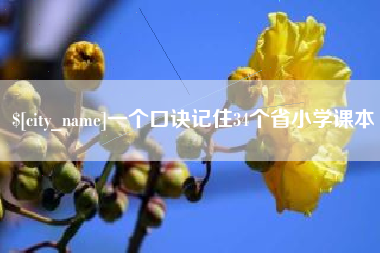 珠海一个口诀记住34个省小学课本