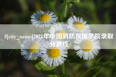珠海2021年中国消防救援学院录取分数线