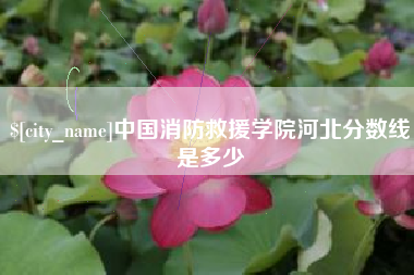 珠海中国消防救援学院河北分数线是多少