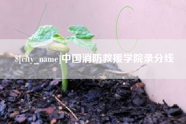 珠海中国消防救援学院录分线