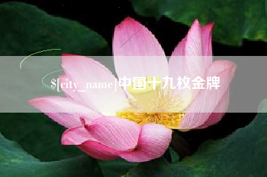 珠海中国十九枚金牌