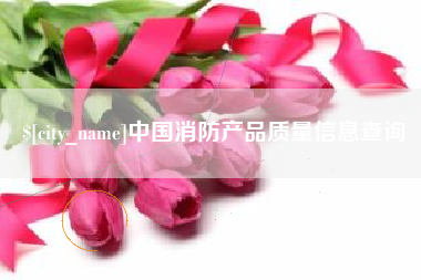 珠海中国消防产品质量信息查询