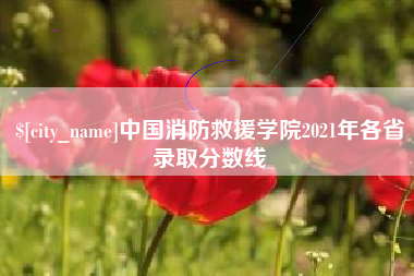 珠海中国消防救援学院2021年各省录取分数线