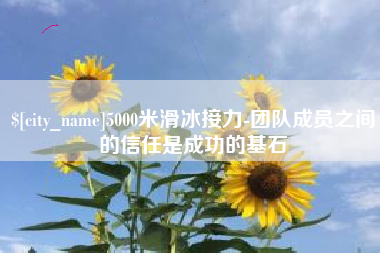 珠海5000米滑冰接力-团队成员之间的信任是成功的基石