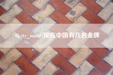 珠海现在中国有几名金牌