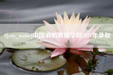 珠海中国消防救援学院2021年录取