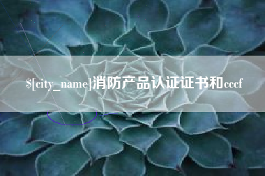 珠海消防产品认证证书和cccf
