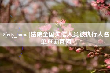珠海法院全国失信人员被执行人名单查询官网