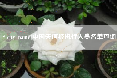 珠海中国失信被执行人员名单查询