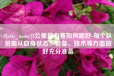 珠海5公里接力赛如何跑好-每个队员需从自身状态、装备、技术等方面做好充分准备