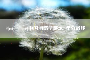 珠海中国消防学院2024年分数线