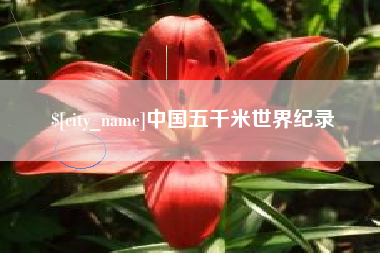 珠海中国五千米世界纪录