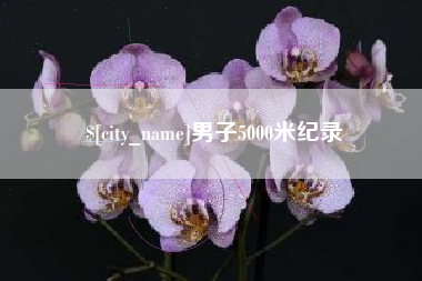 珠海男子5000米纪录