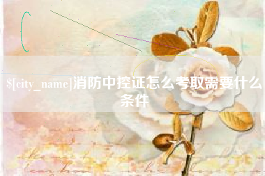 珠海消防中控证怎么考取需要什么条件