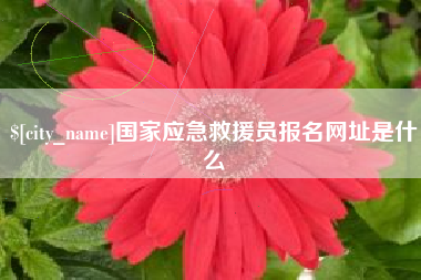 珠海国家应急救援员报名网址是什么
