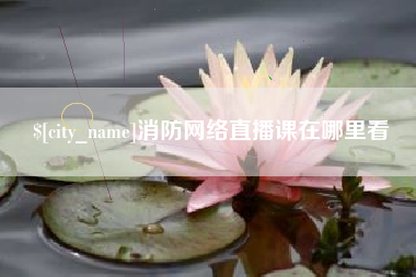 珠海消防网络直播课在哪里看