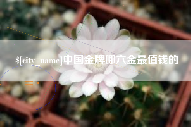 珠海中国金牌哪六金最值钱的
