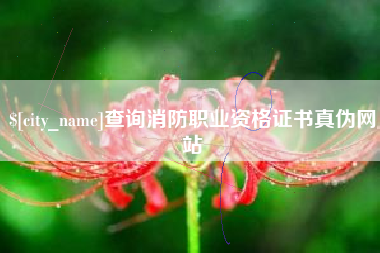 珠海查询消防职业资格证书真伪网站