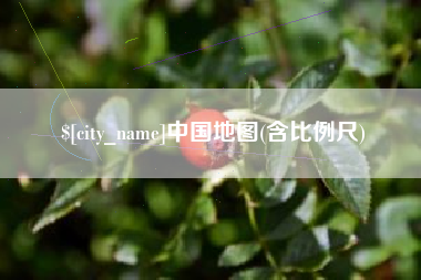 珠海中国地图(含比例尺)