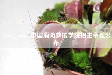珠海中国消防救援学院招生章程公布!
