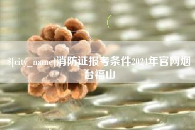 珠海消防证报考条件2024年官网烟台福山